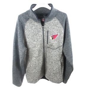 Cardinal NFL L/G Knit Zipper Jacket Gray